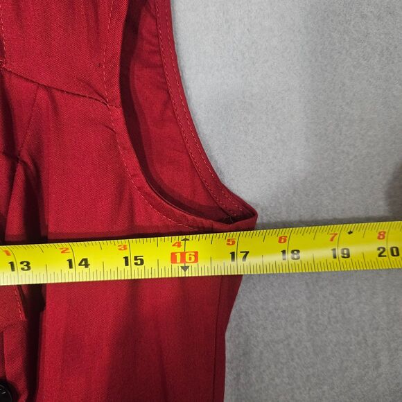 New KillReal M Coquette Pinup Cotton Double Breasted Fit and Flare Shirt Dress - Picture 5 of 8